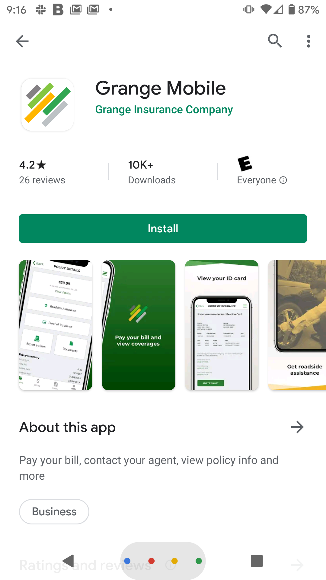 Grange Life insurance App